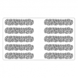 wyjątkowa forma silikonowa do tworzenia ażurowych dekoracji w kształcie liści - doskonała do eklerów