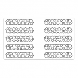 wyjątkowa forma silikonowa do tworzenia ażurowych dekoracji w kształcie okręgów - doskonała do eklerów