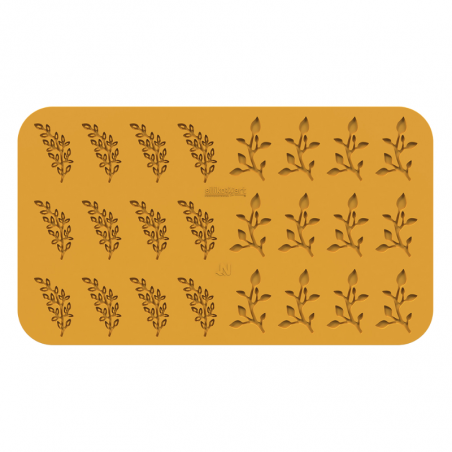 profesjonalna forma silikonowa w kształcie drobnych listków do haute cuisine