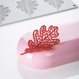 forma silikonowa do tworzenia wyjątkowych dekoracji w kształcie małych ażurowych liści dębu