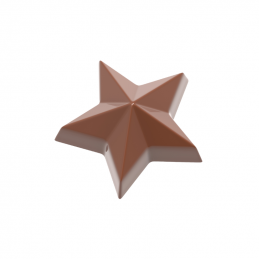 forma do pralin w kształcie trójwymiarowych gwiazdek