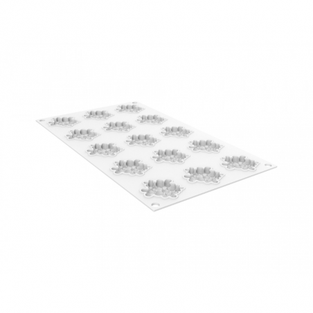 forma silikonowa do tworzenia płaskich elementów dekoracyjnych w kształcie kwiatów