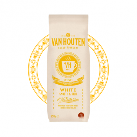 mieszanka bazowa w proszku do przygotowywania napoju o smaku białej czekolady