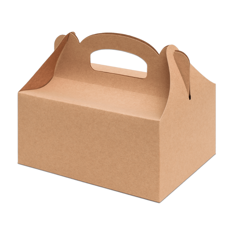 pudełko samoskładające z rączką - idealne do pakowania pojedynczych kawałków ciasta
