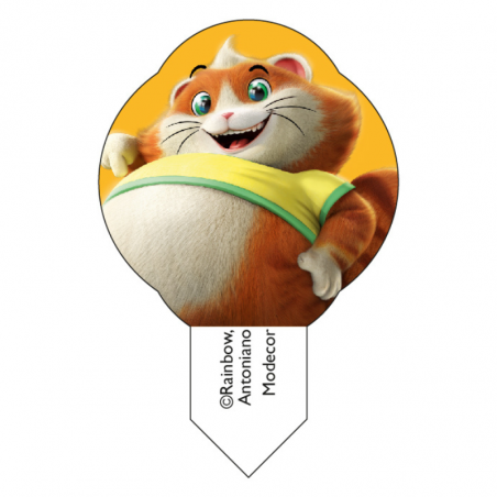 600 szt. WTYKACZE WAFLOWE 44 CATS 42061 MODECOR dekoracja waflowa z bohaterami z bajek 8 wzorów