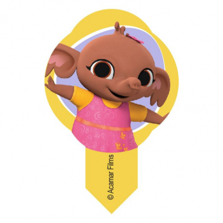 600 szt. WTYKACZE WAFLOWE BING 40341 MODECOR dekoracja waflowa z bohaterami z bajek 10 wzorów