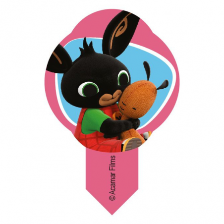 600 szt. WTYKACZE WAFLOWE BING 40341 MODECOR dekoracja waflowa z bohaterami z bajek 10 wzorów