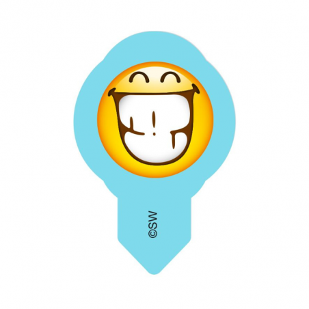 okrągłe wtykacze waflowe z jadalnym kolorowym nadrukiem to doskonały sposób na szybką i efektowną dekoracje wypieków z kremem