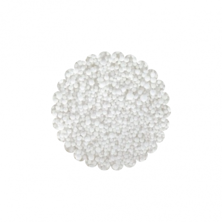 izomalt krystaliczny w postaci granulek o nieregularnej wielkości