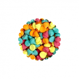 dekoracyjne beziki w neonowych barwach - posypka cukiernicza