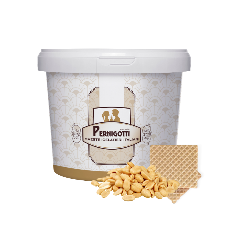 kremowa pasta smakowa z chrupiącymi wafelkami i dodatkami do lodów i wyrobów cukierniczych kremowa pasta smakowa z chrupiącymi wafelkami i dodatkami do lodów i wyrobów cukierniczych