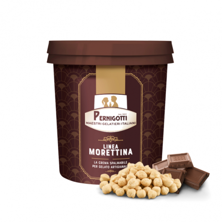 5.5 kg MORETTINA PEPITA 12093050 PERNIGOTTI krem do przekładania o smaku gianduia z całymi orzechami laskowymi