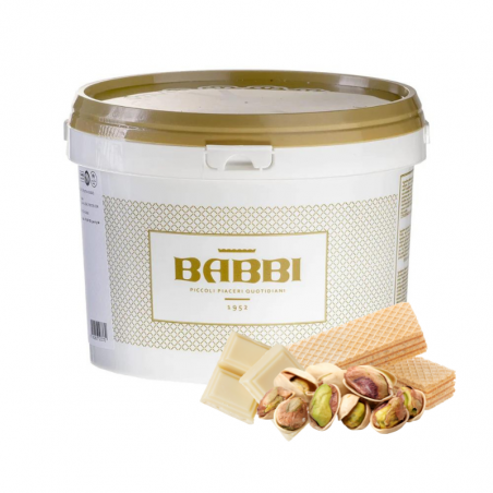 kremowa pasta smakowa z chrupiącymi wafelkami i dodatkami do lodów i wyrobów cukierniczych