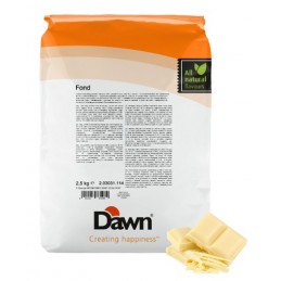 2,5 kg FOND WHITE CHOCOLATE stabilizator do śmietany smak biała czekolada Dawn