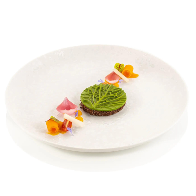 profesjonalna forma silikonowa o strukturze liścia kapusty do haute cuisine profesjonalna forma silikonowa o strukturze liścia kapusty do haute cuisine