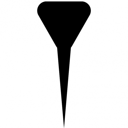 10 szt. CZARNE TRÓJKĄTNE WTYKACZE DO LODÓW 70402 SEMPRE – plakietki do opisywania smaków lodów w witrynie