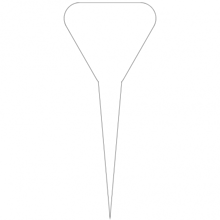 10 szt. BIAŁE TRÓJKĄTNE WTYKACZE DO LODÓW 70403 SEMPRE – plakietki do opisywania smaków lodów w witrynie