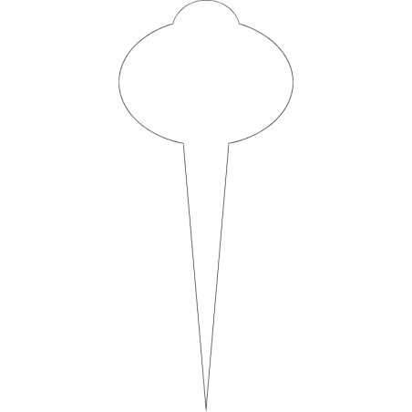 10 szt. BIAŁE WTYKACZE CHMURKA DO LODÓW 70203 SEMPRE – plakietki do opisywania smaków lodów w witrynie