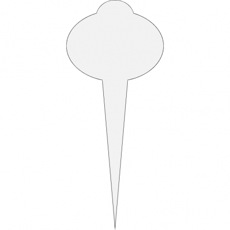 plakietki do opisywania smaków lodów w witrynie wykonane z akrylowej pleksi