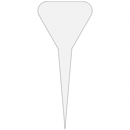 plakietki do opisywania smaków lodów w witrynie wykonane z akrylowej pleksi