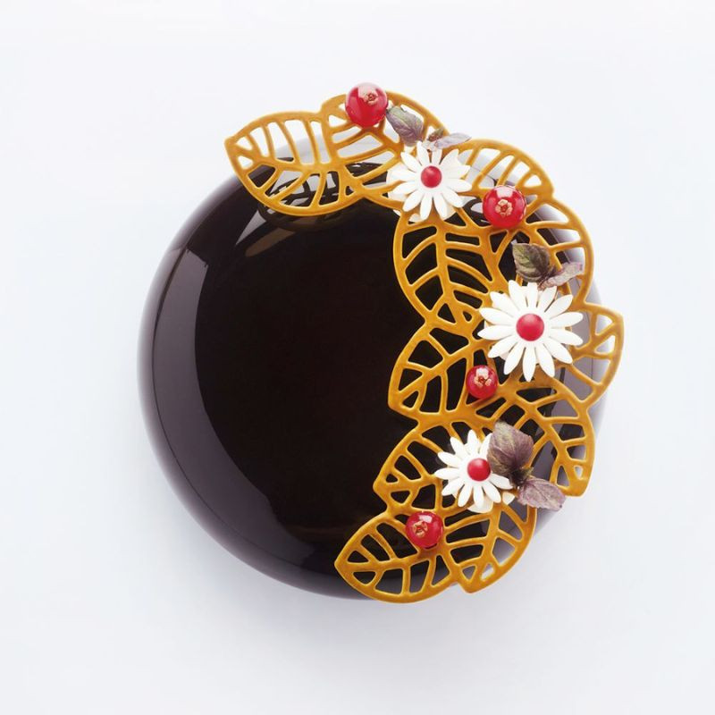 Forma LEAVES1 PAVONI PR001 forma silikonowa liść do tworzenia ażurowych dekoracji