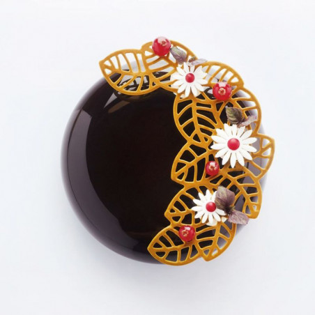 Forma LEAVES1 PAVONI PR001 forma silikonowa liść do tworzenia ażurowych dekoracji