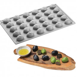 OLIVE GG012 PAVONI GOURMAND INSPIRATIONS forma silikonowa do dekoracji w kształcie oliwek