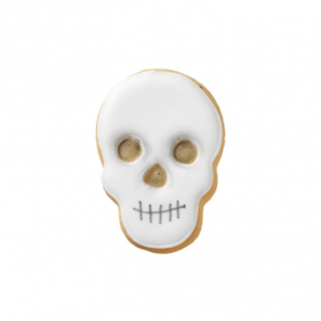 stalowa foremka do wykrawania w kształcie czaszki meksykańskiej