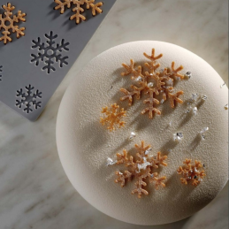 forma silikonowa do tworzenia wyjątkowych dekoracji w kształcie płatków śniegu