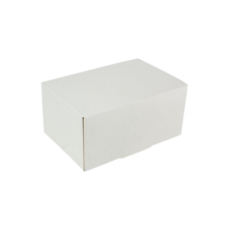 1 szt. Pudełko na 2 muffinki białe 165x110x80 mm z okienkiem lub bez okienka