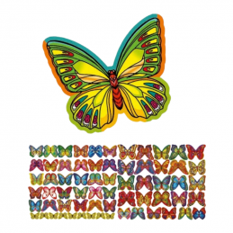 delikatna dekoracja waflowa w kształcie motyli