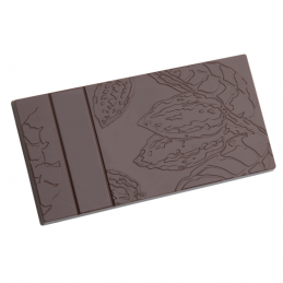 HB-9241-F TAFEL MIT KAKAOBOHNE HANS BRUNNER forma do tabliczek czekolady z wzorem strąków kakaowca