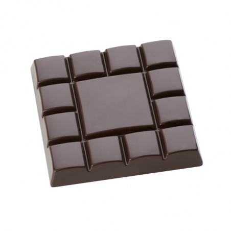 HB-9092-S QUADRATTAFEL HANS BRUNNER forma z poliwęglanu do kwadratowych tabliczek czekolady
