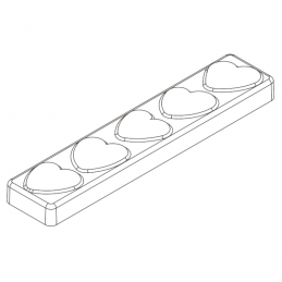 oryginalna forma do walentynkowych batonów czekoladowych