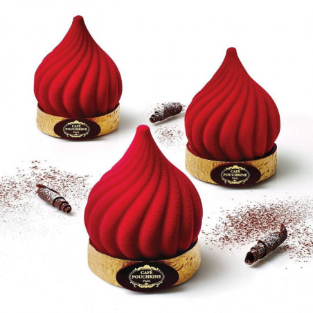 Russian Tale 125 Silikomart - cukiernicza forma silikonowa do monoporcji - śr. 67 x wys. 73 mm / poj. 125 ml x 5 porcji