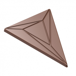 forma z poliwęglanu do nowoczesnych tabliczek czekolady w kształcie trójkąta