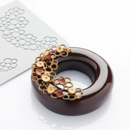 wyjątkowa forma silikonowa do tworzenia ażurowych dekoracji w kształcie okręgów - doskonała do tortów