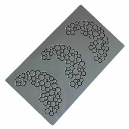 wyjątkowa forma silikonowa do tworzenia ażurowych dekoracji w kształcie okręgów - doskonała do tortów