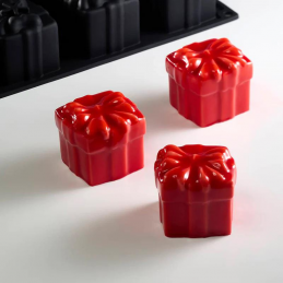 forma silikonowa do nowoczesnych deserów i monoporcji w kształcie prezentów