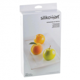 forma silikonowa do trójwymiarowych deserów w kształcie owoców