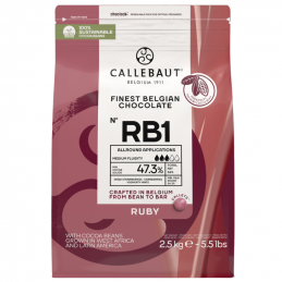 czekolada Ruby od Callebaut ten sam smak, ta sama jakość i zupełnie nowe, lepsze opakowanie
