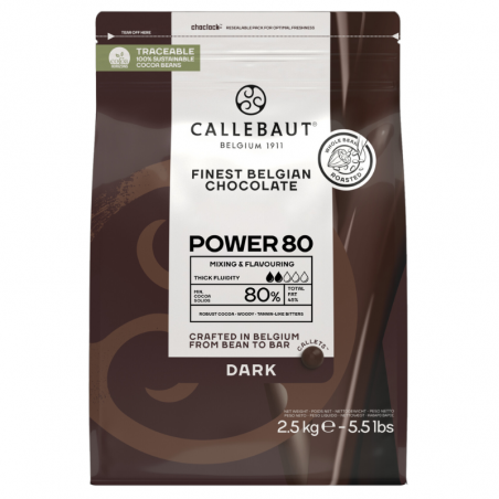czekolada Power 80 od Callebaut ten sam smak, ta sama jakość i zupełnie nowe, lepsze opakowanie