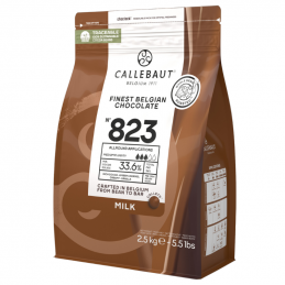 czekolada mleczna 823 od Callebaut ten sam smak, ta sama jakość i zupełnie nowe, lepsze opakowanie