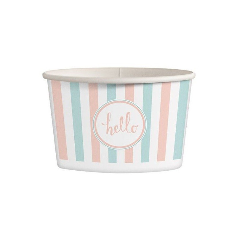 25 szt. Kubki papierowe do lodów 245 ml PASTELOWY MIX 2222 Kram 25 szt. Kubki papierowe do lodów 245 ml PASTELOWY MIX 2222 Kram