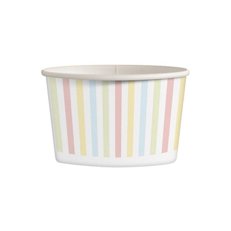 25 szt. Kubki papierowe do lodów 245 ml PASTELOWY MIX 2222 Kram 25 szt. Kubki papierowe do lodów 245 ml PASTELOWY MIX 2222 Kram