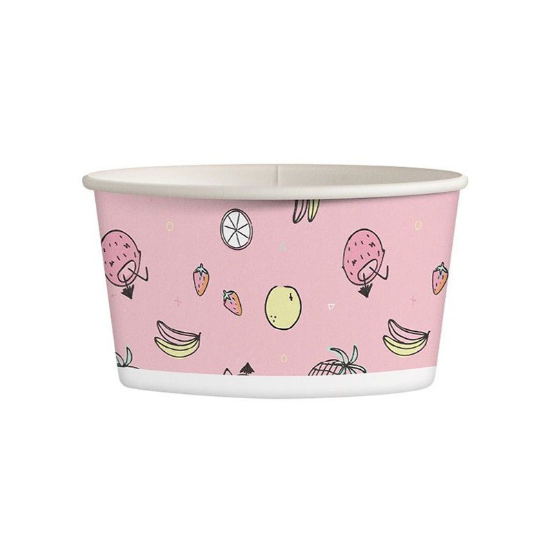 25 szt. Kubki papierowe do lodów 245 ml PASTELOWY MIX 2222 Kram 25 szt. Kubki papierowe do lodów 245 ml PASTELOWY MIX 2222 Kram