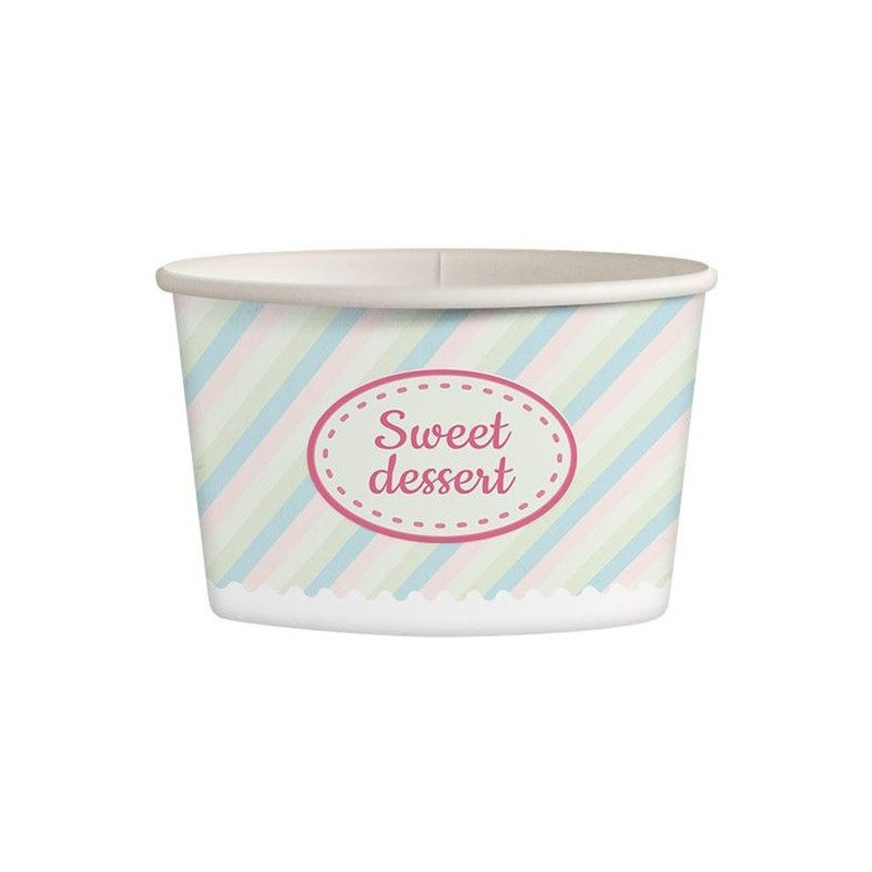 25 szt. Kubki papierowe do lodów 245 ml PASTELOWY MIX 2222 Kram 25 szt. Kubki papierowe do lodów 245 ml PASTELOWY MIX 2222 Kram