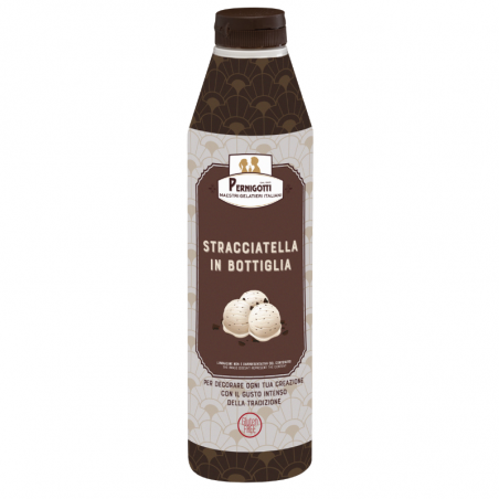 gotowa do użycia polewa czekoladowa w wygodnej butelce do produkcji lodów stracciatella