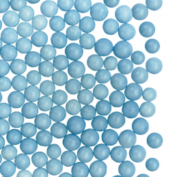 dekoracyjna posypka cukrowa o uniwersalnym zastosowaniu w cukiernictwie - perełki matowe niebieskie