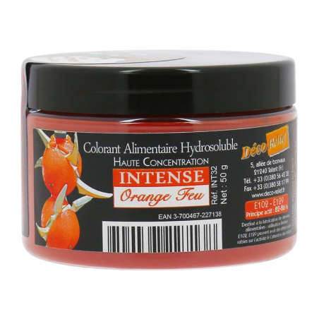 rozpuszczalny w wodzie skoncentrowany barwnik spożywczy w proszku - ognisty pomarańczowy